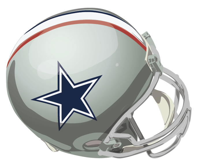 Dallas Cowboys 1976 Helmet iron on transfers for clothing